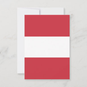 Österreichische Flagge Dankeskarte