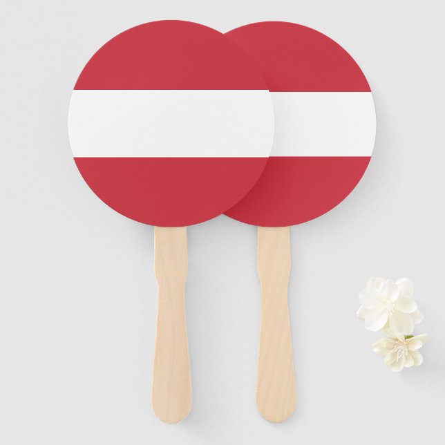 Österreichische Flagge Fächer (Vorne und Hinten)