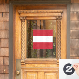 Österreichische Flagge Fensteraufkleber
