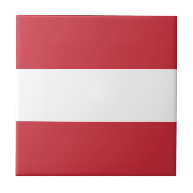 Österreichische Flagge Fliese (Vorderseite)