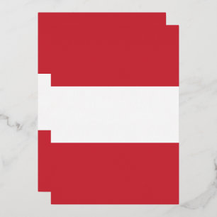 Österreichische Flagge Folieneinladung