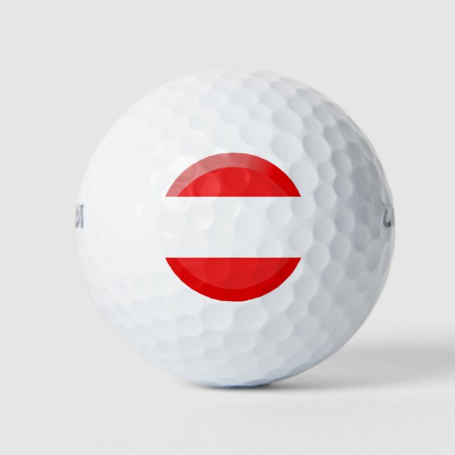 Österreichische Flagge Golfball (Vorderseite)