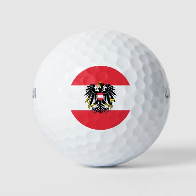 Österreichische Flagge Golfball (Vorderseite)