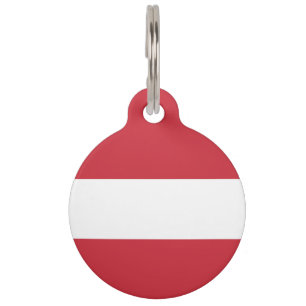 Österreichische Flagge Haustiermarke