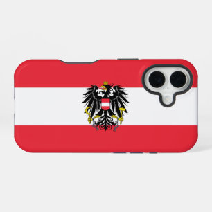 Österreichische Flagge iPhone 16 Hülle