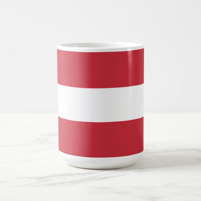Österreichische Flagge Kaffeetasse (Mittel)