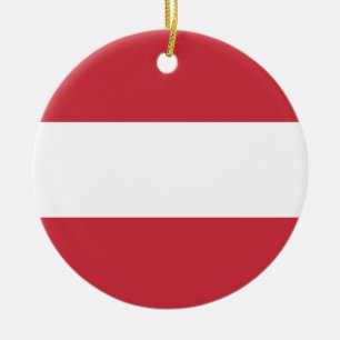 Österreichische Flagge Keramik Ornament