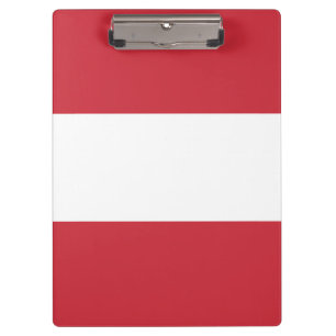 Österreichische Flagge Klemmbrett