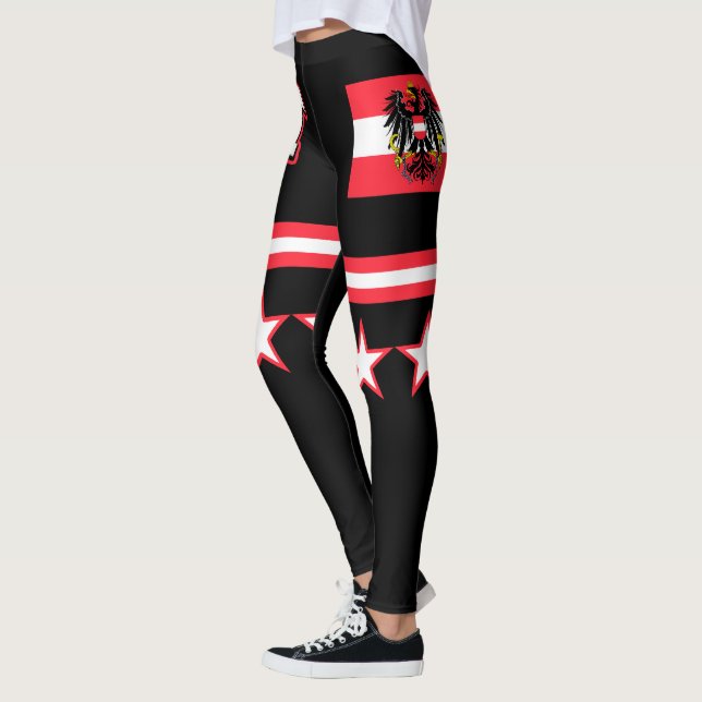 Österreichische Flagge Leggings (Links)