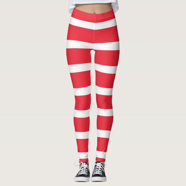 Österreichische Flagge Leggings (Vorderseite)