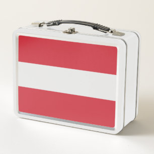 Österreichische Flagge Metall Brotdose