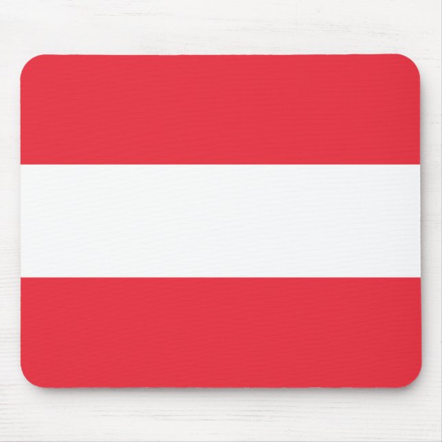 Österreichische Flagge Mousepad (Vorne)
