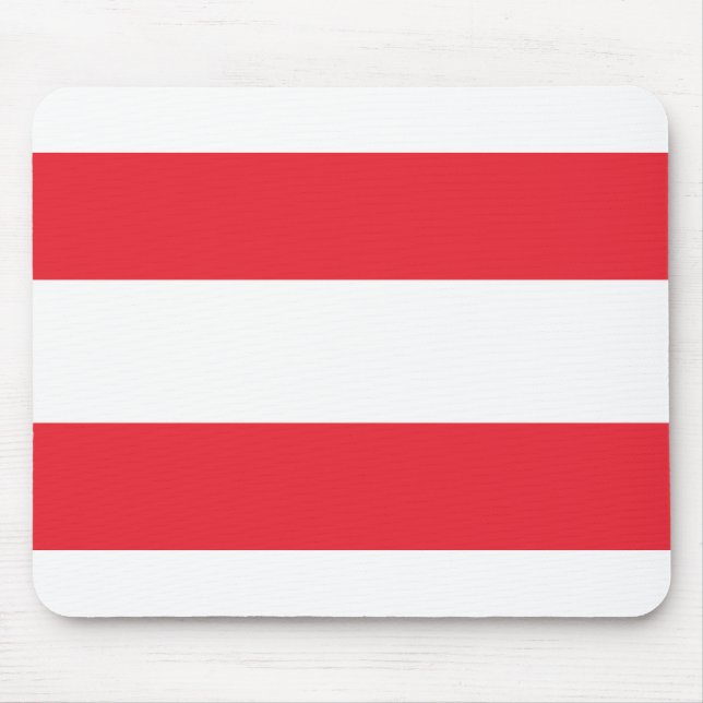 Österreichische Flagge Mousepad (Vorne)