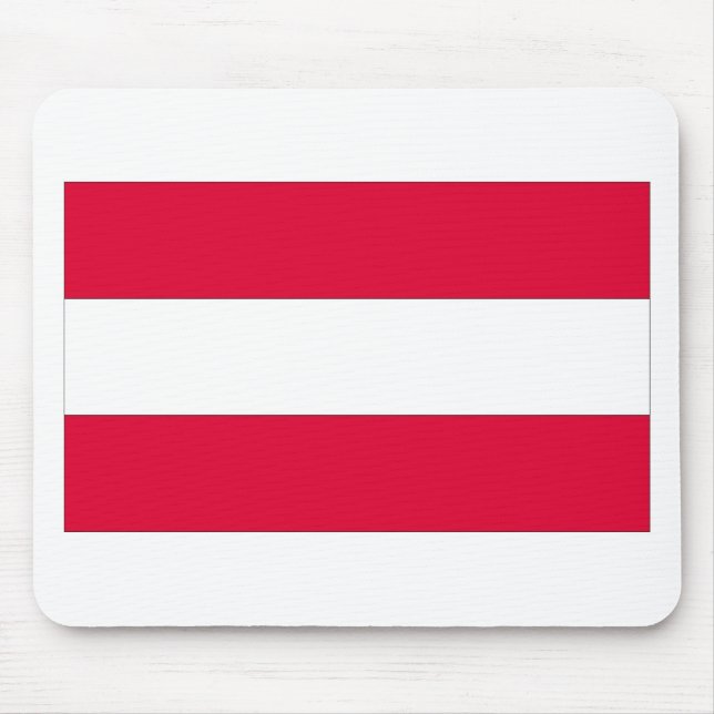 Österreichische Flagge Mousepad (Vorne)