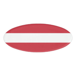 Österreichische Flagge Namenschild