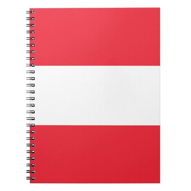 Österreichische Flagge Notizblock (Vorderseite)