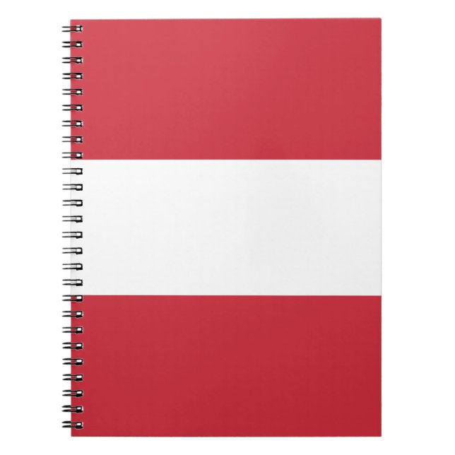 Österreichische Flagge Notizblock (Vorderseite)