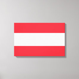 Österreichische Flagge (Österreich) Canvas Print Leinwanddruck