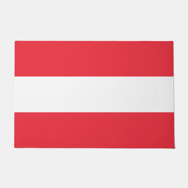 Österreichische Flagge (Österreich) Doormat Fußmatte (Vorderseite)