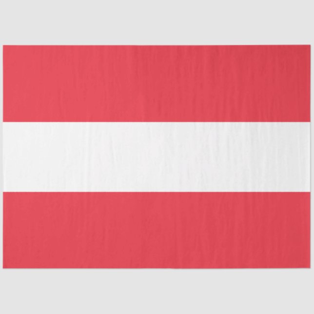Österreichische Flagge (Österreich) Gewebepapier Seidenpapier (Vorderseite)