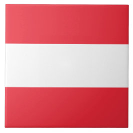 Österreichische Flagge (Österreich) Keramik Tile Fliese