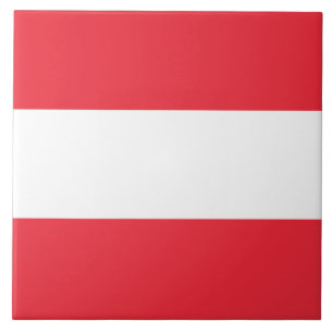 Österreichische Flagge (Österreich) Keramik Tile Fliese