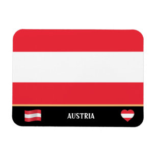 Österreichische Flagge / Österreich Magnet