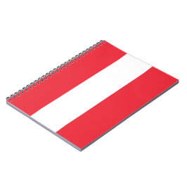 Österreichische Flagge (Österreich) Notebook Notizblock