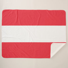 Österreichische Flagge (Österreich) Sherpa Blanket Sherpadecke