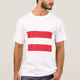 Österreichische Flagge (Österreich) T - Shirt
