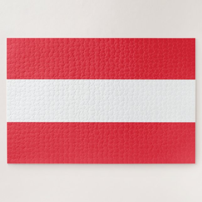 Österreichische Flagge Puzzle (Horizontal)