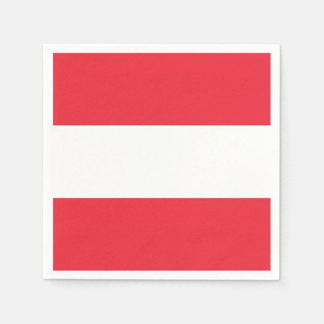 Österreichische Flagge Serviette (Vorderseite)
