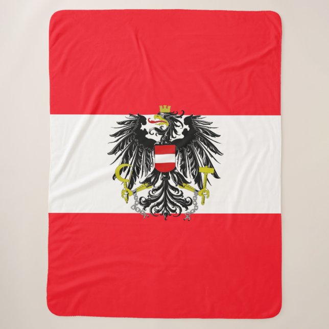Österreichische Flagge Sherpadecke (Vorderseite)