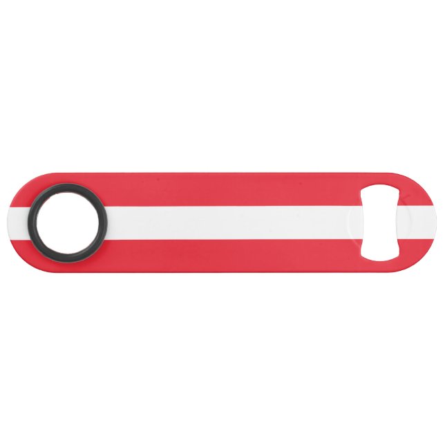 Österreichische Flagge Speed Flaschenöffner (Vorderseite (Horizontal))