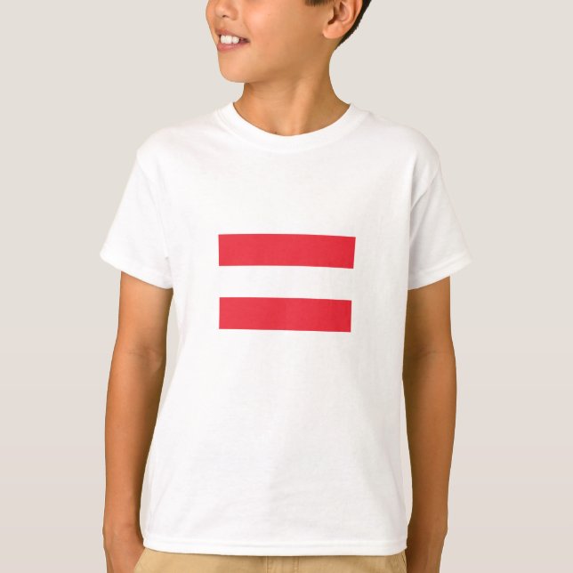 Österreichische Flagge T-Shirt (Vorderseite)