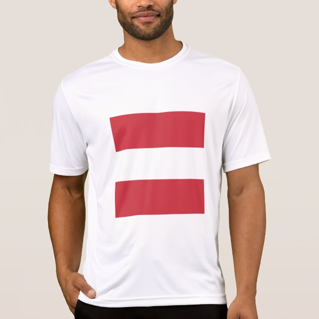 Österreichische Flagge T-Shirt (Vorderseite)