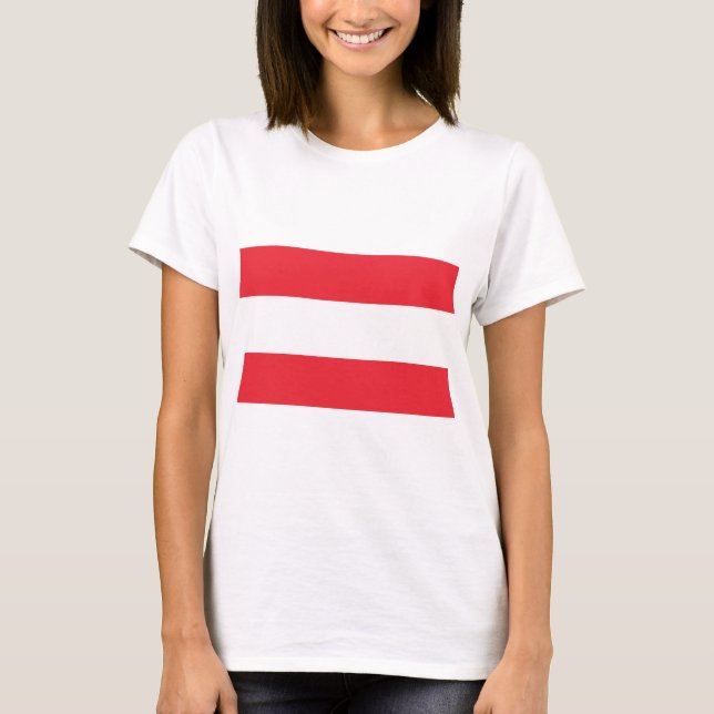 Österreichische Flagge T-Shirt (Vorderseite)
