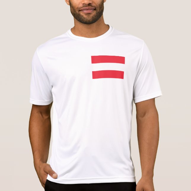 Österreichische Flagge T-Shirt (Vorderseite)