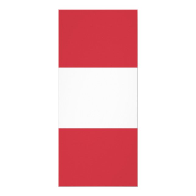 Österreichische Flagge Werbekarte (Vorne)