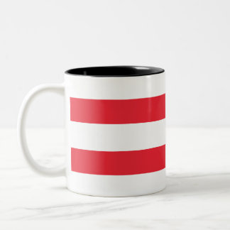 Österreichische Flagge Zweifarbige Tasse