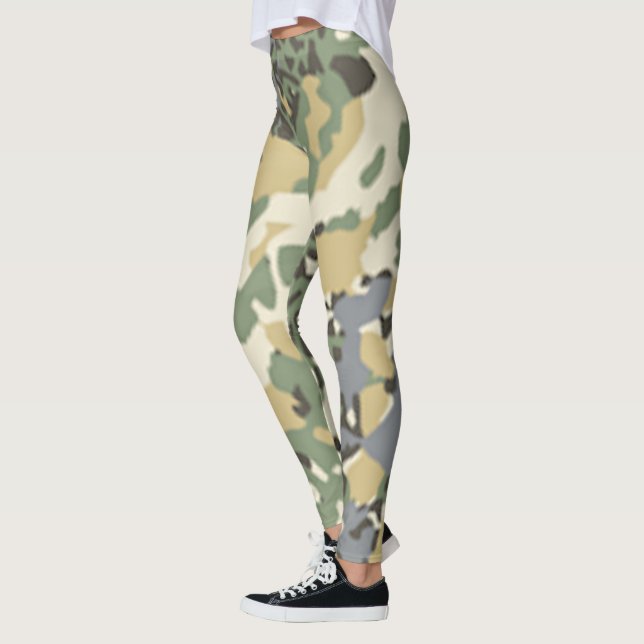 Österreichische Flecktarn-Camouflage-Leggings Leggings (Links)