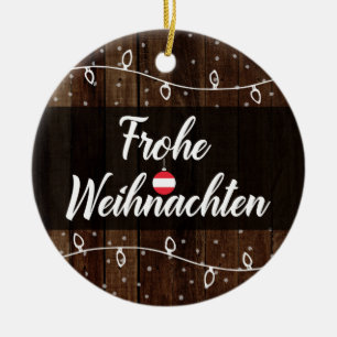 Österreichische frohe Weihnachten Frohe Keramik Ornament
