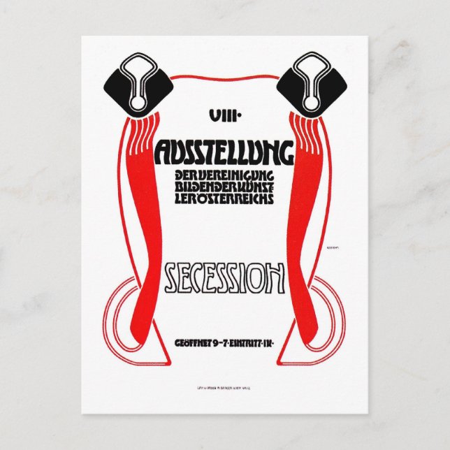 Österreichische Jugendstil Jugendstil Jugendstil-A Postkarte (Vorderseite)