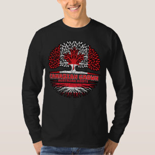 Österreichische kanadische Tree-Roots-Flagge T-Shirt