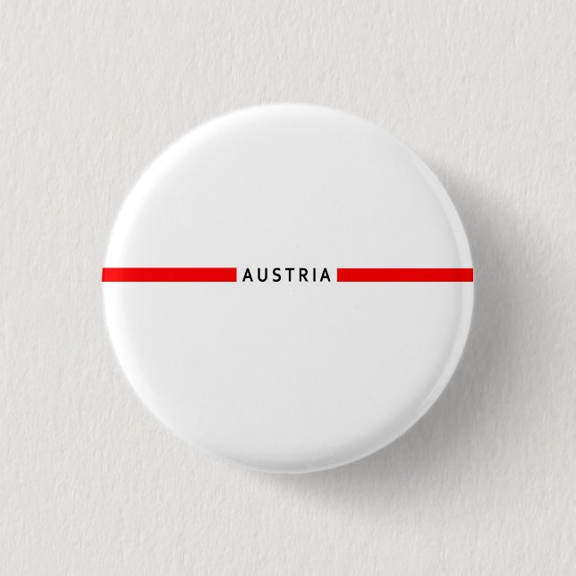 Österreichische Minimalflagge Button (Vorderseite)