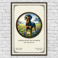 Österreichische Schwarz-Tan-Hound-Zoologie-Serie
