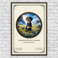 Österreichische Schwarz-Tan-Hound-Zoologie-Serie