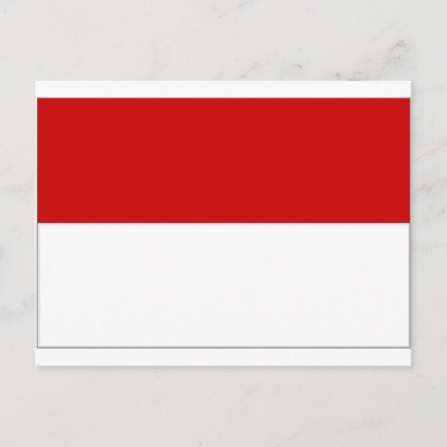 Österreichische Wiener Flagge Postkarte (Vorderseite)