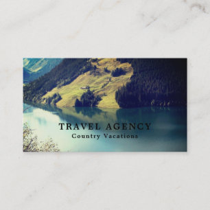 Österreichischer See, Travel Agent Business Card Visitenkarte