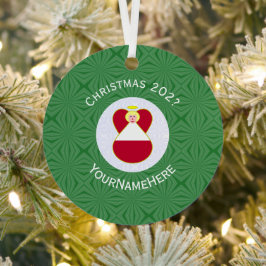 Österreichisches Jahr des Weihnachtsangels Ornament Aus Metall